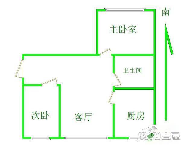 中房小区2室1厅0卫户型图