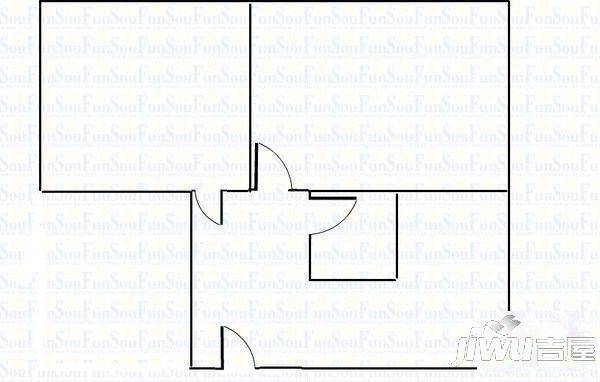 众环小区2室1厅1卫60㎡户型图