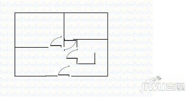 众环小区2室1厅1卫60㎡户型图