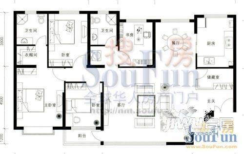 芳清园二区1室0厅0卫户型图