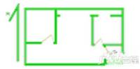 财富公馆2室1厅1卫101㎡户型图