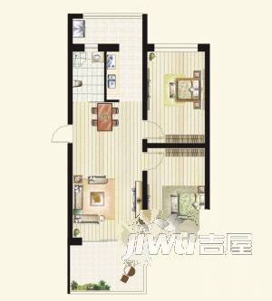 乌兰住宅小区2室2厅1卫户型图