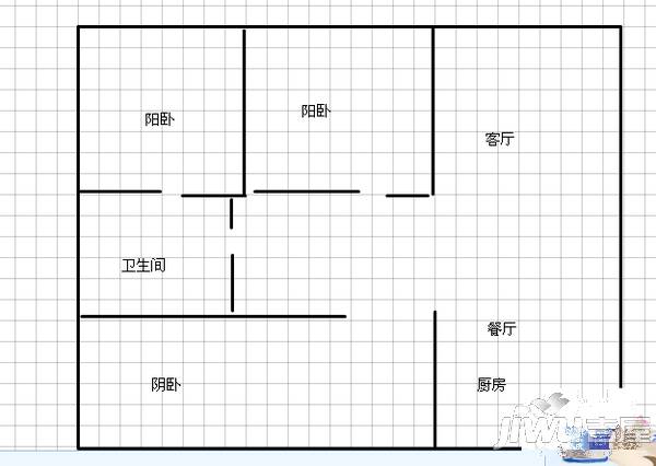 五塔花园4室2厅0卫户型图