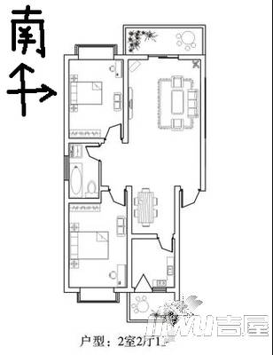 五塔花园4室2厅0卫户型图