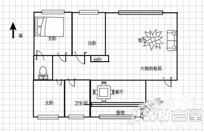 国华小区（玉泉区）4室2厅3卫162㎡户型图