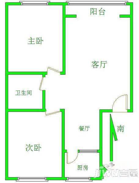 中华家园3室2厅2卫130㎡户型图