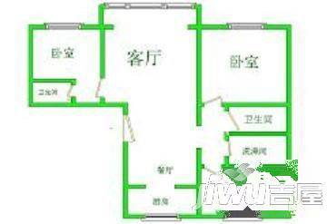 海鑫苑1室1厅1卫户型图