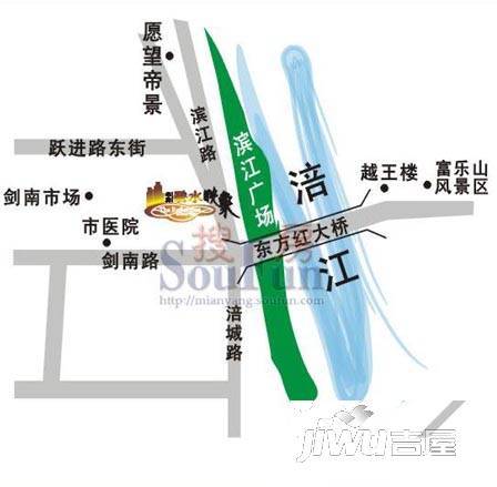 华腾碧水映象位置交通图图片