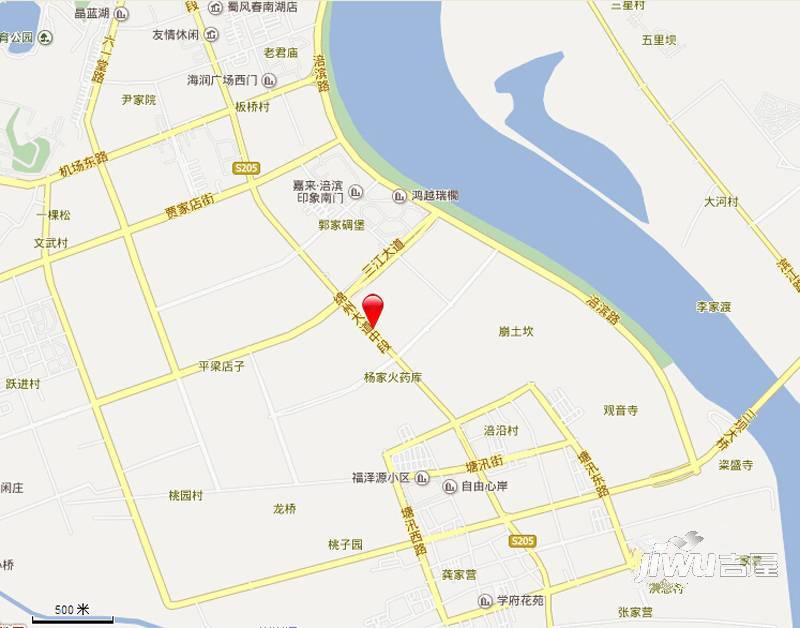中玮海润城位置交通图