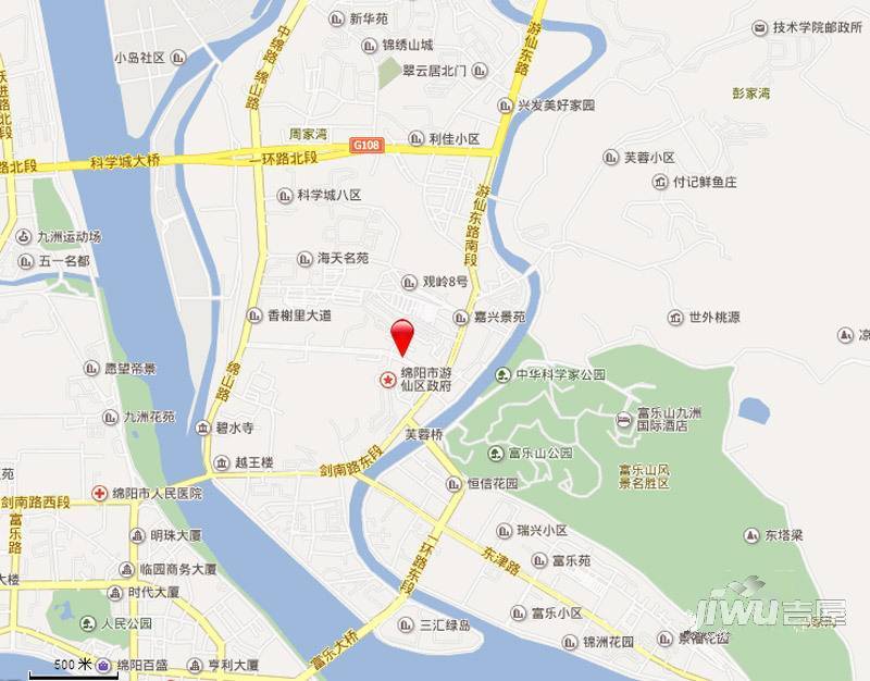汇川汉城2期位置交通图1
