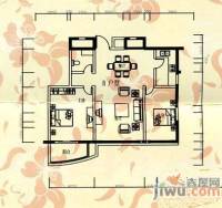 元华国际城市公寓2室2厅1卫户型图