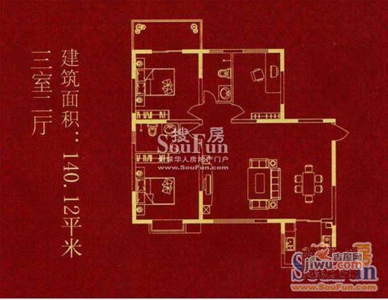 隆安上阳华府1室1厅0卫49.5㎡户型图