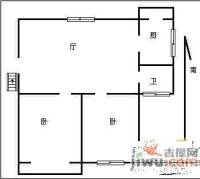 万兴小区2室2厅1卫84㎡户型图