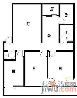 银隆家4室2厅2卫157㎡户型图