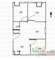 荣森绿色家园3室2厅1卫125㎡户型图