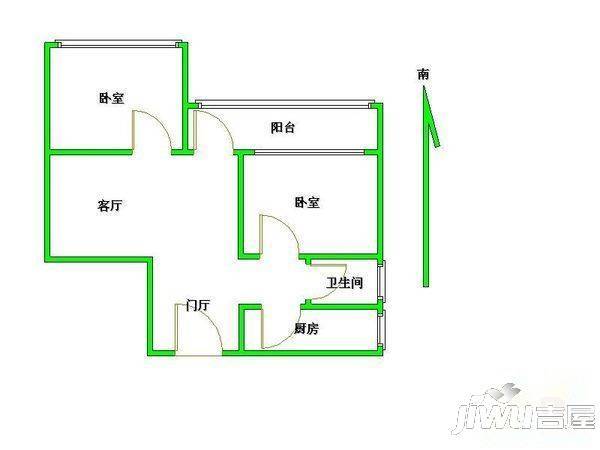 东方今典朗润园3室2厅2卫户型图