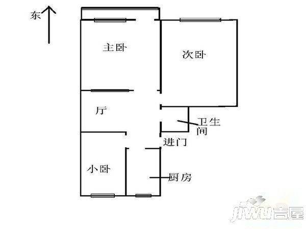 东方今典朗润园3室2厅2卫户型图