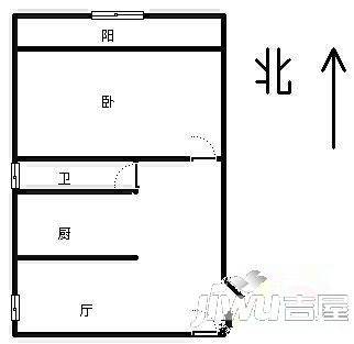 中冠新坐标2室2厅1卫127㎡户型图