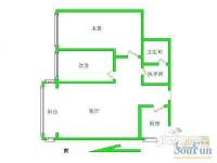 民主街7号2室1厅1卫户型图