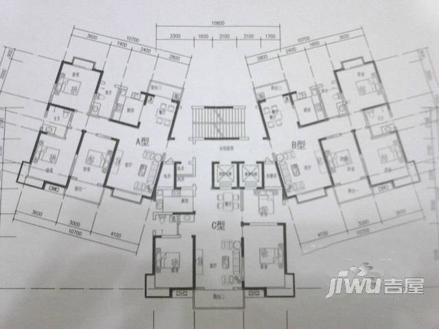 东方今典朗润园3室2厅2卫户型图