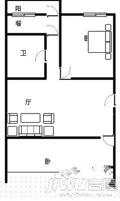 九州花园3室2厅2卫150㎡户型图