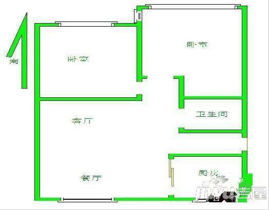 华源河畔明居4室2厅2卫户型图