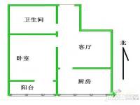 中州西路56号院2室2厅1卫户型图