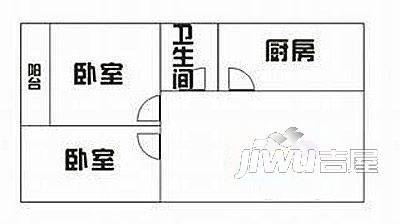 隋唐城2室2厅1卫70㎡户型图