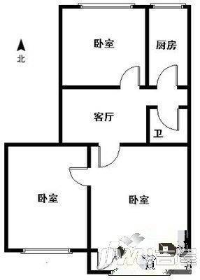 中信小区0室2厅1卫户型图