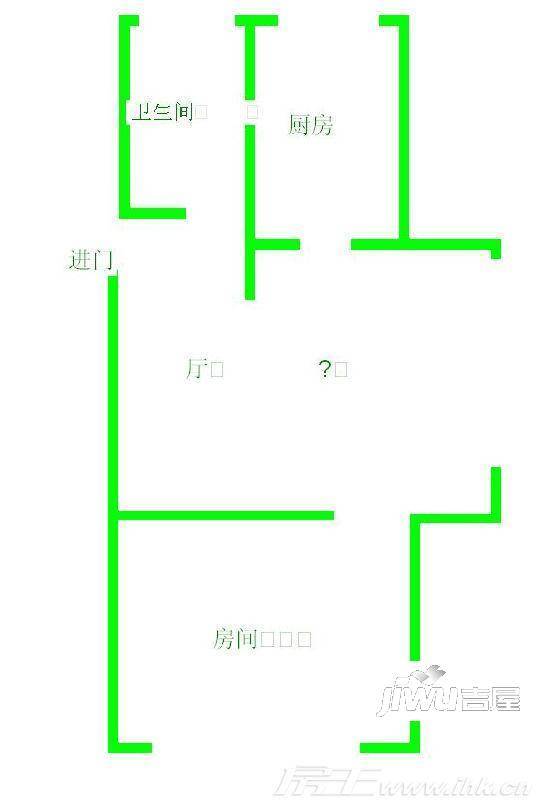 共和小区1室1厅1卫户型图