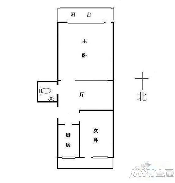 共和小区1室1厅1卫户型图