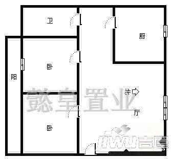 桂圆小区2室1厅2卫户型图