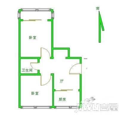 雅香国际0室2厅1卫户型图