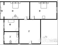 黄金公司家属院2室1厅1卫户型图