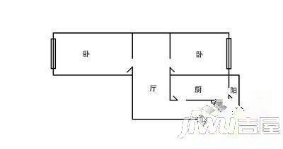 三鑫小区3室2厅1卫115㎡户型图