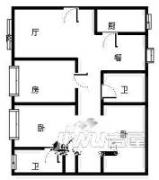 东方今典花样年华3室1厅2卫户型图