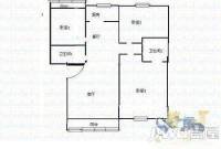 三鑫小区3室2厅1卫115㎡户型图