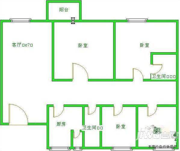 洛浦秋枫2室2厅1卫户型图