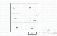 居业家园2室2厅1卫87㎡户型图