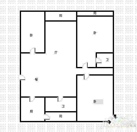 河洛文化渡假村4室2厅2卫166㎡户型图