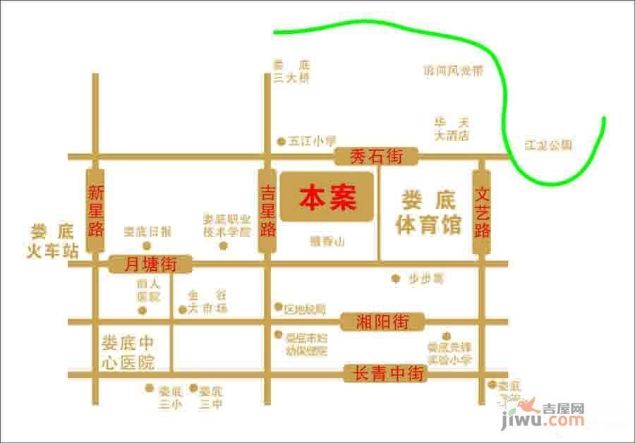 五洲锦城位置交通图