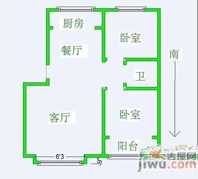 华苑馨居3室2厅2卫132㎡户型图