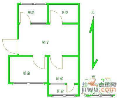 和安里3室1厅1卫119㎡户型图