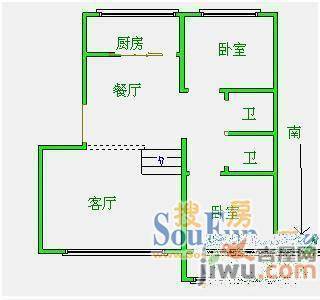 文建里3室2厅2卫174㎡户型图