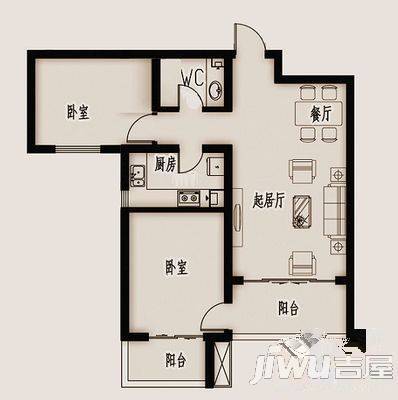 燕大西苑6室4厅1卫370㎡户型图