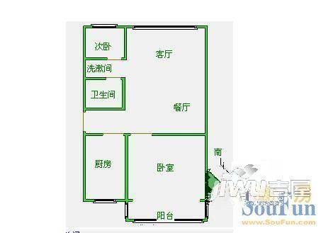 燕大西苑6室4厅1卫370㎡户型图