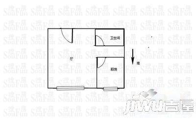 友谊新天地2室1厅1卫72㎡户型图