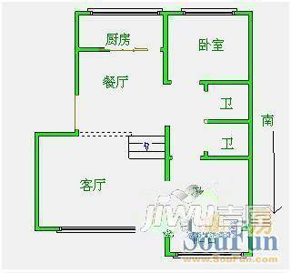 燕鑫花苑3室2厅2卫138.1㎡户型图