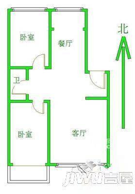 漓江花园3室2厅2卫123㎡户型图