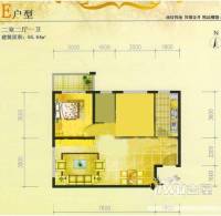 和平香舍2室2厅1卫户型图